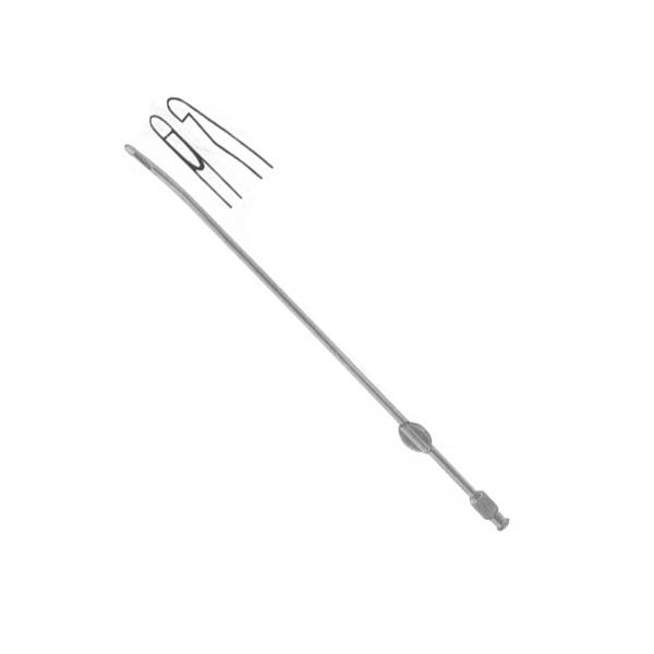 Greene Uterine Curette, Blunt, Serrated Blade, Malleable Shaft, 11" (28.0 Cm), 12.0 Mm Wide
